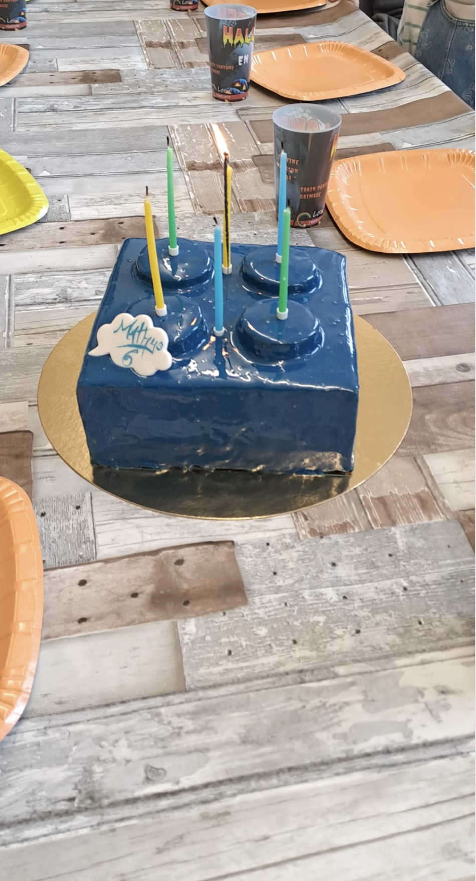 gateau d'anniversaire lego cadre
